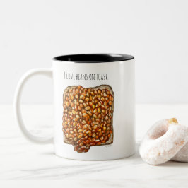 Bonen op Toast Tweekleurige Koffiemok