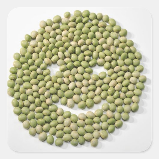 Bonen, Sojabonen, Voedsel Vierkante Sticker (Voorkant)
