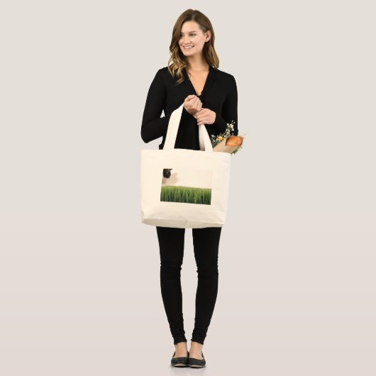 bonenENgras Grote Tote Bag (Voorkant (model))