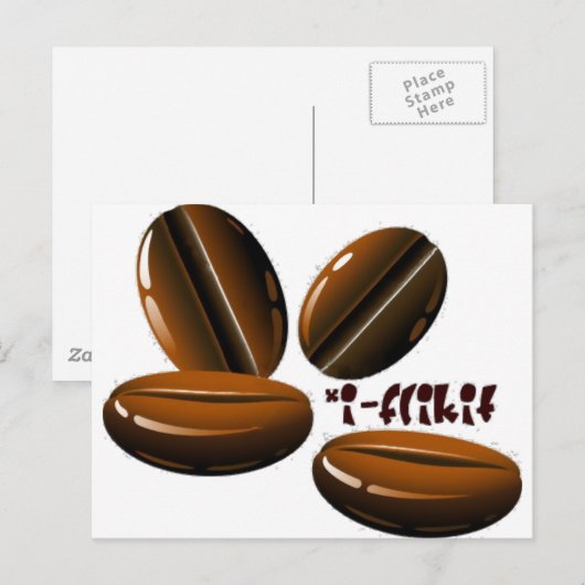 bonenkop briefkaart (Voorkant / Achterkant)