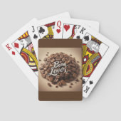Bonenliefhebber Koffiebonen Esthetiek Pokerkaarten (Achterkant)