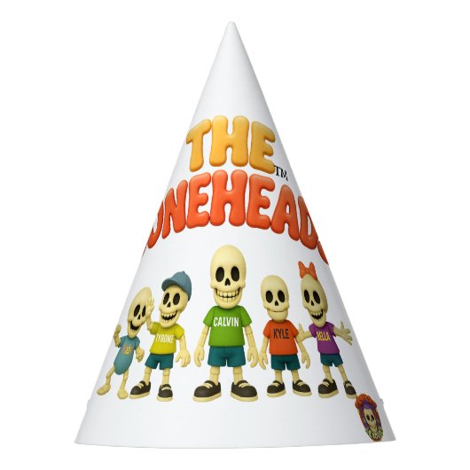 Bones Academy™ The Boneheads™ Feesthoedjes (Voorkant)