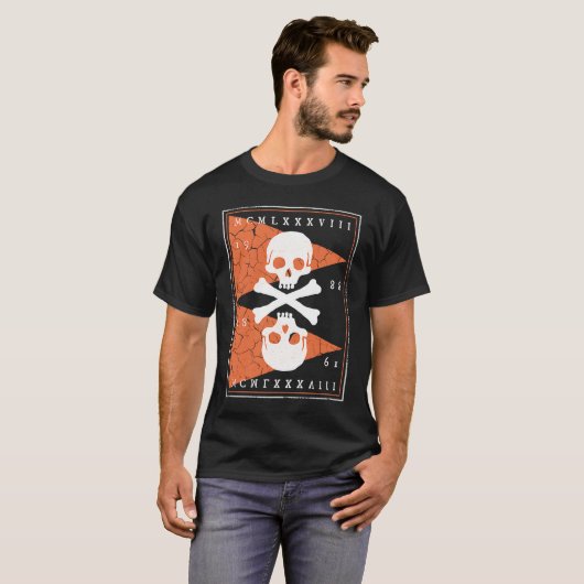 Bones and Skulls Pirate  2 T-shirt (Voorkant volledig)