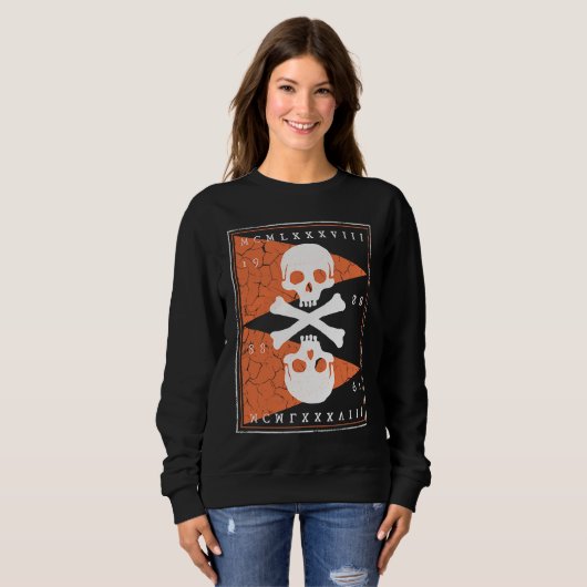 Bones and Skulls Pirate  2 Trui (Voorkant volledig)