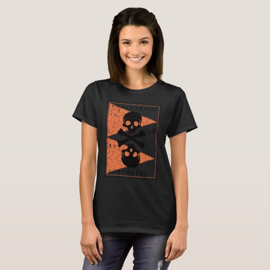 Bones and Skulls Pirate 3 T-shirt (Voorkant volledig)