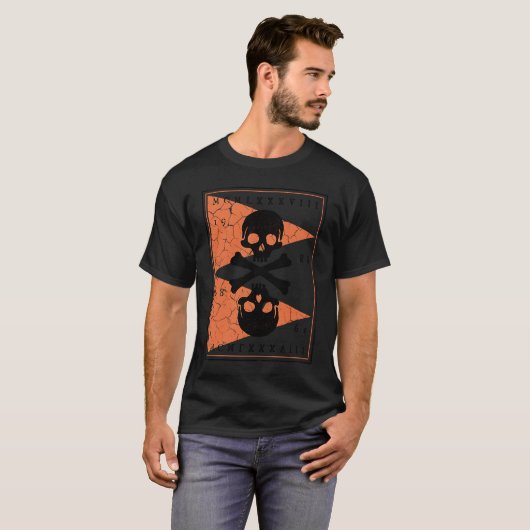 Bones and Skulls Pirate  3 T-shirt (Voorkant volledig)
