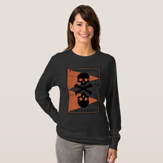 Bones and Skulls Pirate 3 T-shirt (Voorkant volledig)