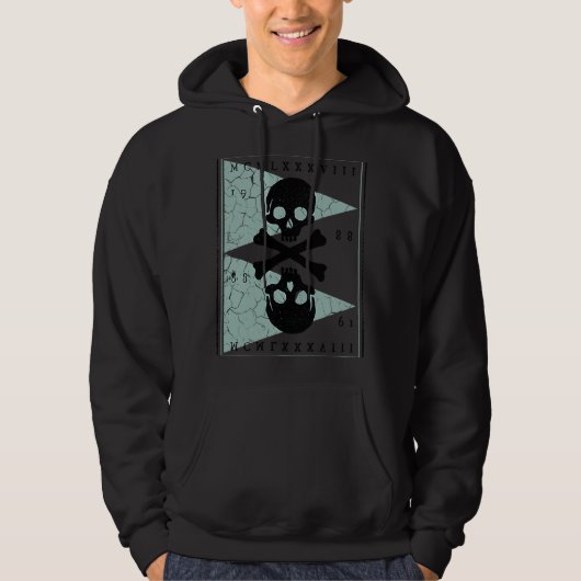Bones and Skulls Pirate Hoodie (Voorkant)