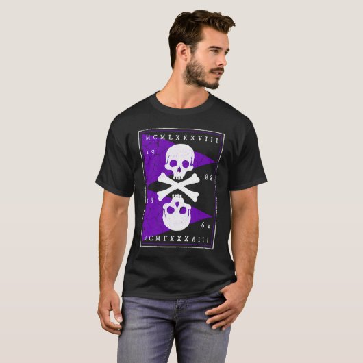 Bones and Skulls Pirate T-shirt (Voorkant volledig)