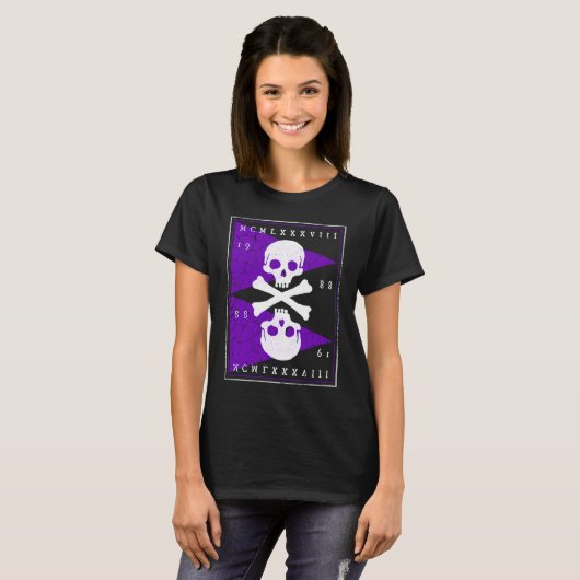 Bones and Skulls Pirate T-shirt (Voorkant volledig)