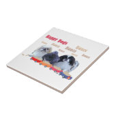 Bones Happy Dogs Tegeltje (Zijkant)
