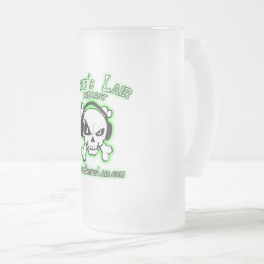 Bone's Lair Logo Matglas Bierpul (Voorkant rechts)