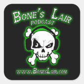 Bone's Lair Podcast Stickers (Voorkant)
