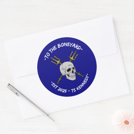 Boneyard Ronde Sticker (Envelop)