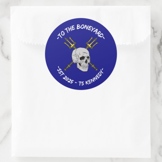 Boneyard Ronde Sticker (Tas)