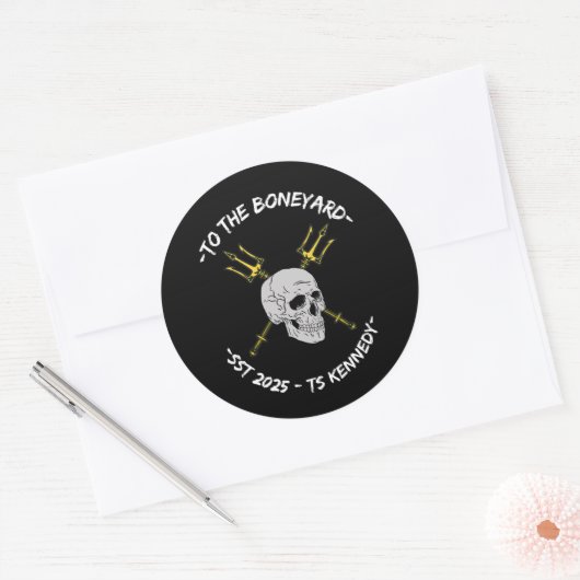 Boneyard Ronde Sticker (Envelop)