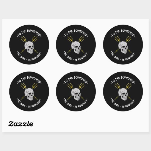 Boneyard Ronde Sticker (Vel)