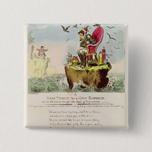 Boney's voorzitter van de Elba, gepubliceerd door  Vierkante Button 5,1 Cm