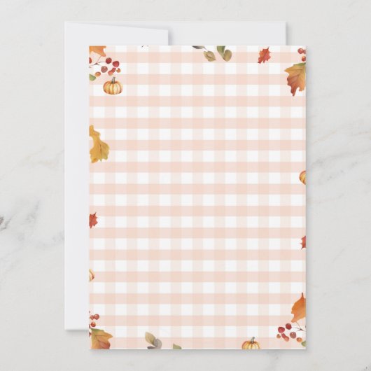 Bonfire Alles is S'more Fun Herfst Baby shower Kaart (Achterkant)