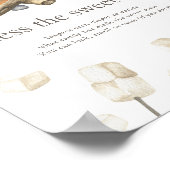 Bonfire Baby shower - Raad de zoete rotzooi Poster (Hoek)