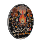 Bonfire Beer Pong Table 🔥 | Outdoor Party Dartbord (Voorkant Links)