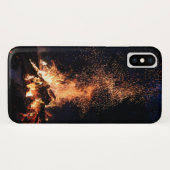 Bonfire bij nacht in kamp Case-Mate iPhone case (Achterkant (horizontaal))