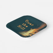 Bonfire Birthday Over the Hill Papieren Bordje (Gebogen)