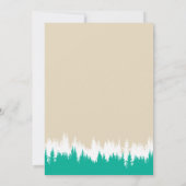 Bonfire Birthday Party Forest Camping Kaart (Achterkant)