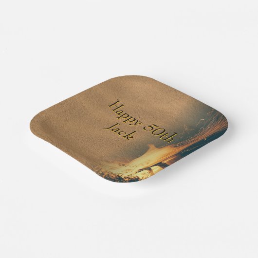 Bonfire Birthday Party Paper Plates Papieren Bordje (Gebogen)