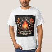 Bonfire Birthday Party T-Shirt 🔥 (Voorkant)