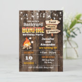 Bonfire Broers en Zussen Verjaardagsfeestje Kaart (Staand voorkant)