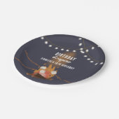 Bonfire & Camping Buitenkampvuur Verjaardagsfeest Papieren Bordje (Gekanteld)