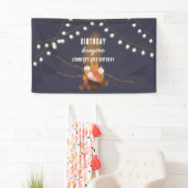 Bonfire & Camping Buitenkampvuur Verjaardagsfeest Spandoek (Insitu)