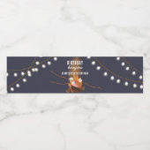 Bonfire & Camping Buitenkampvuur Verjaardagsfeest Waterfles Etiket (Enkel label)