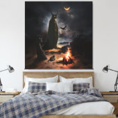 Bonfire Canvas Afdruk (Insitu (Slaapkamer))