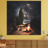 Bonfire Canvas Afdruk (Insitu (Woonkamer))