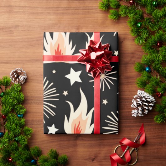 Bonfire Celebration Design Cadeaupapier (Feestdagen Geschenken)