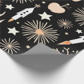 Bonfire Celebration Design Cadeaupapier (Hoek)