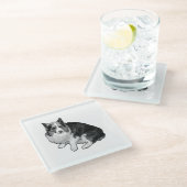 Bonfire Dot Rim Glazen Onderzetter (Schuin)