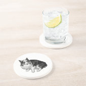 Bonfire Dot Rim Zandsteen Onderzetter (Zijkant)