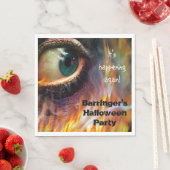 Bonfire Evil Eye vlammen Halloween Party servet (Insitu)