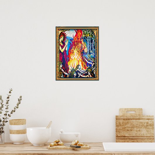 Bonfire & Faith Poster (Keuken)