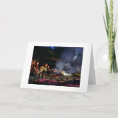 BONFIRE, FRIENDS, BEACH=HAPPY BIRTHDAY FRIEND KAART (Voorkant)