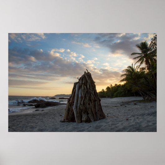 Bonfire in Montezuma Poster (Voorkant)
