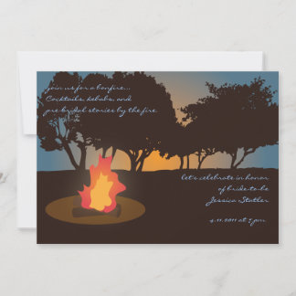 Bonfire Invitation Kaart