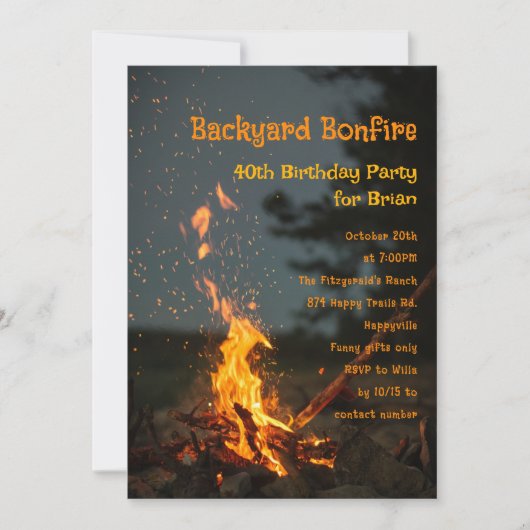 Bonfire leidt tot uitnodiging voor verjaardagsfees (Voorkant)