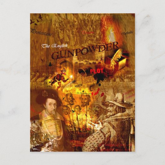 Bonfire Night Historic Briefkaart (Voorkant)