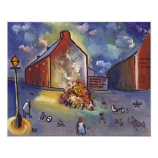 (Bonfire night Photo print) Foto Afdruk