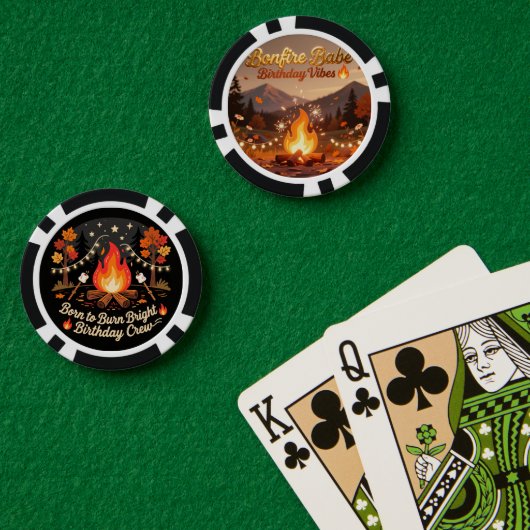 Bonfire Night Poker Chips 🔥 | Cozy Outdoor Game (Pokertafel (Dubbel))