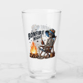 Bonfire Night - Skelet Drink door het vuur Glas (Achterkant)